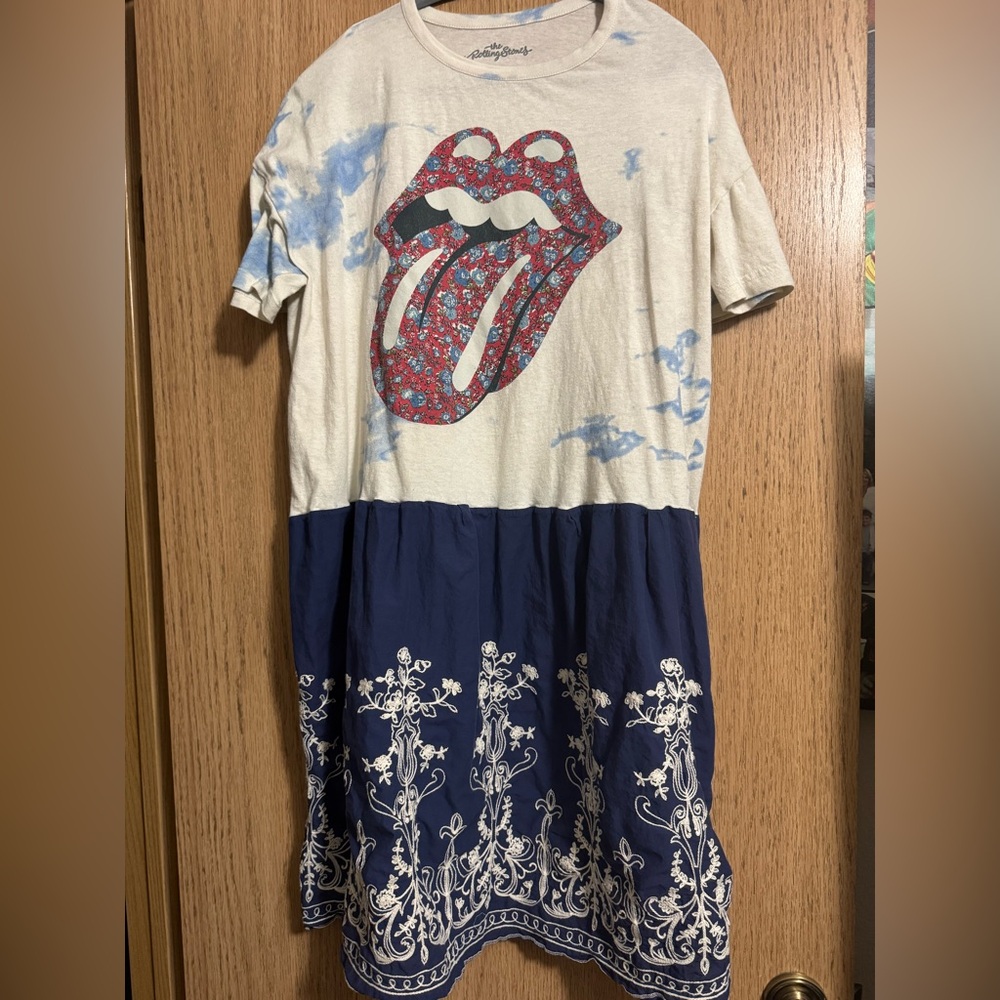 Reworked Rolling Stones Tunic/ Dress